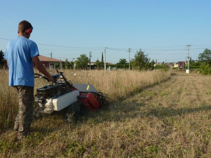 La débroussailleuse à chenilles pour les surfaces