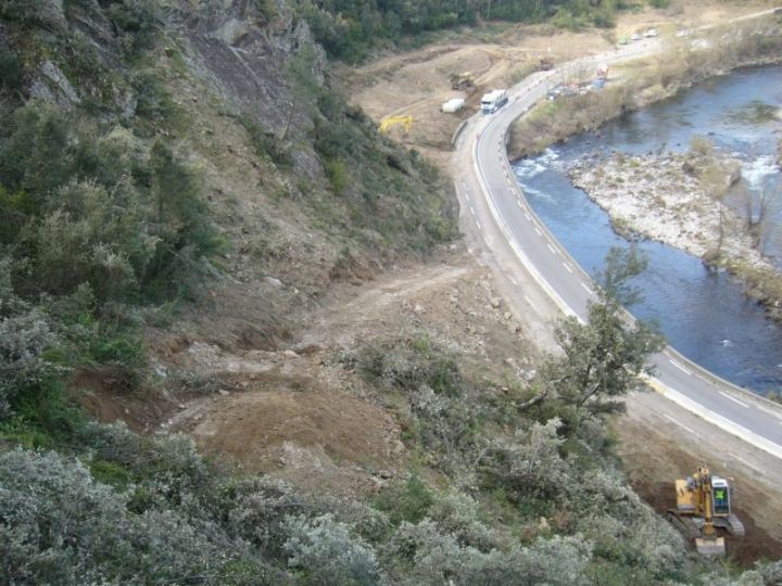 Le chantier vu d'en haut